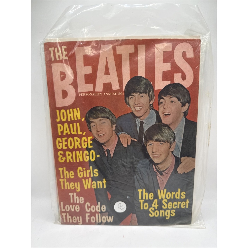 The Beatles Personality Annual Magazine Vol 1 No 1 1964 Vintage 1960's